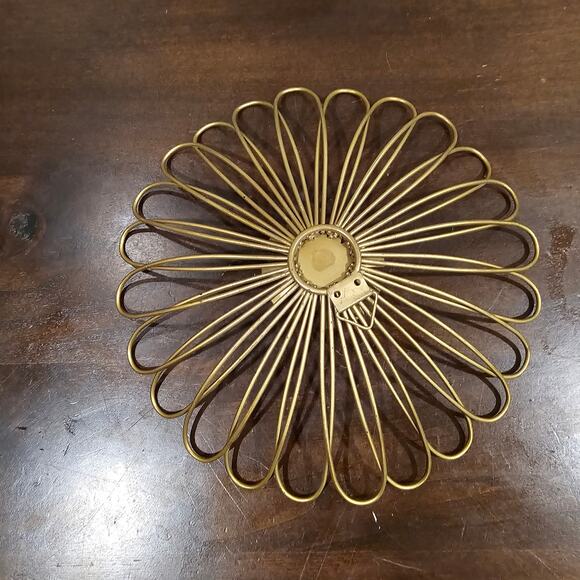 Gold Metal Flower Wall Decor - Picture 4 of 4